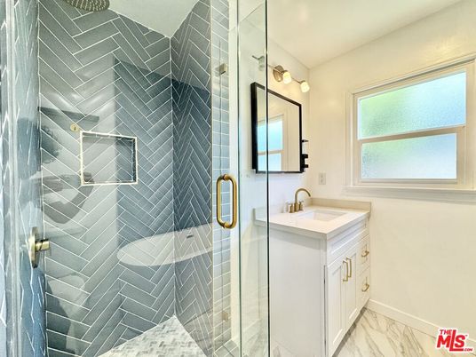 Bathroom, Glass Shower, Interior, Marble