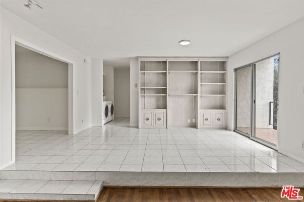 Empty room, Fireplace, Interior, Recessed Lighting, Wood Texture Flooring