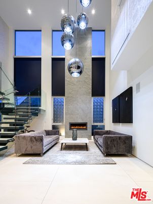 Fireplace, Interior, Living room, Pendant Lights, Recessed Lighting