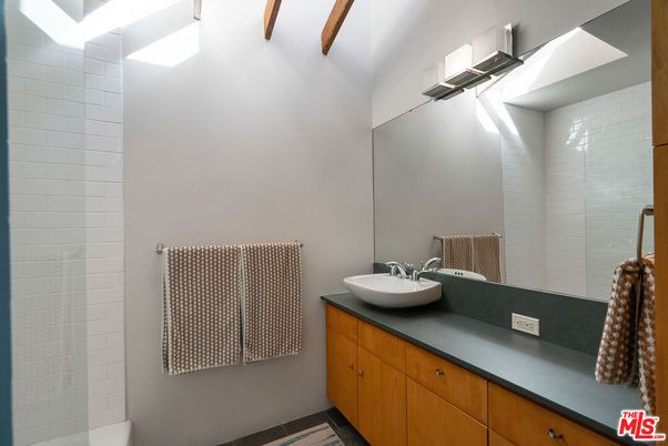 Bathroom, Interior, Wooden Beams