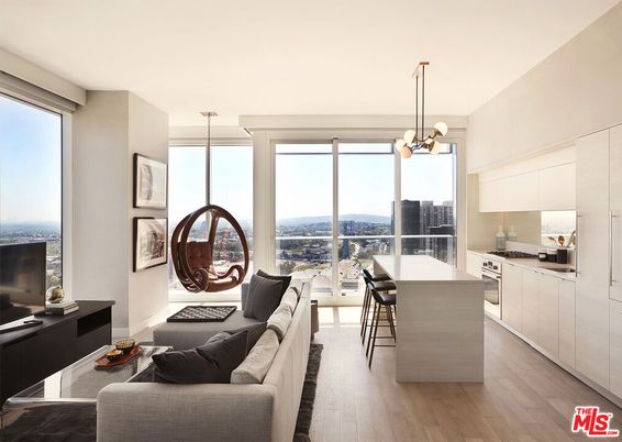 Interior, Kitchen, Living room, Pendant Lights, Water, Wood Texture Flooring