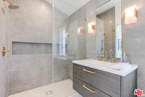 Bathroom, Dual Sink Vanities, Glass Shower, Interior