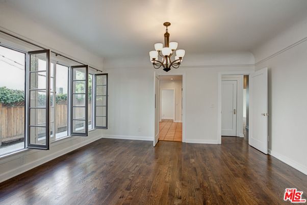 Chandelier, Empty room, Interior, Wood Texture Flooring