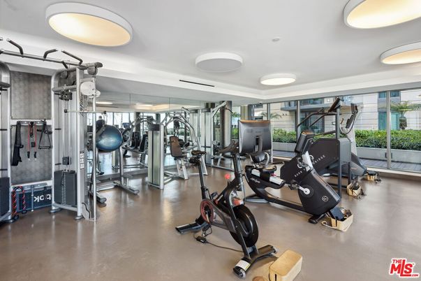 Fitness Equipment, Gym, Interior, Recessed Lighting
