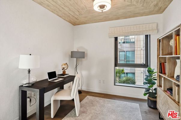 Home Office, Interior, Wooden Ceilings, Wood Texture Flooring