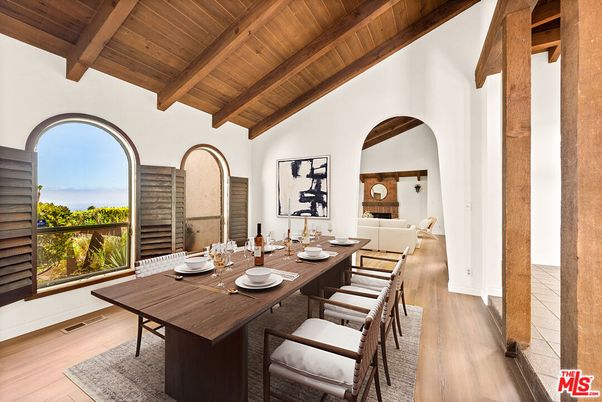 Dining room, Interior, Wooden Beams, Wooden Ceilings, Wood Texture Flooring