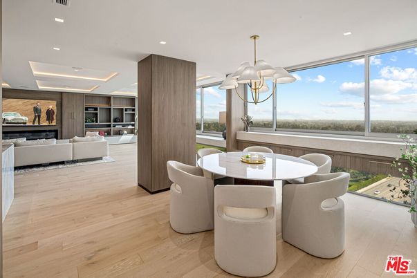 Dining room, Interior, Kitchen, Living room, Pendant Lights, Recessed Lighting, Water, Wood Texture Flooring