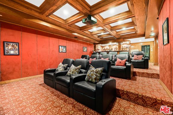 Home Theatre Room, Interior, Projection Screen, Recessed Lighting, Theatre Room