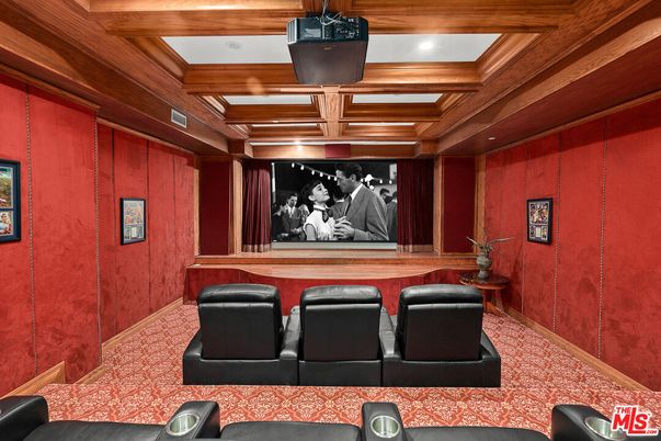 Home Theatre Room, Interior, Projection Screen, Recessed Lighting, Theatre Room