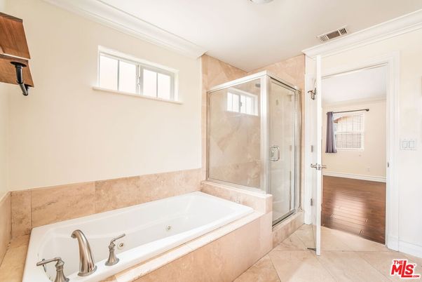 Bathroom, Glass Shower, Interior, Wood Texture Flooring
