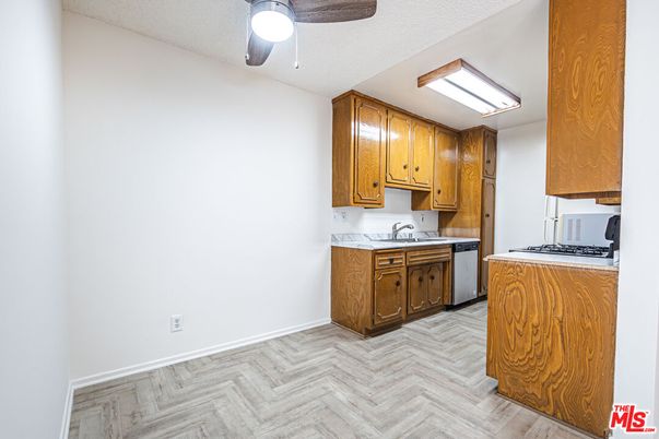 Interior, Kitchen, Wood Texture Flooring