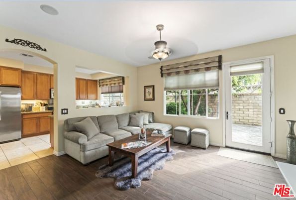 Interior, Kitchen, Living room, Stainless Steel Appliances, Wood Texture Flooring