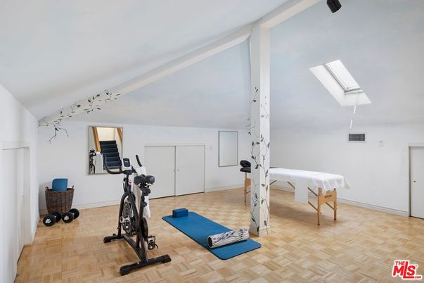Fitness Equipment, Interior, Wood Texture Flooring