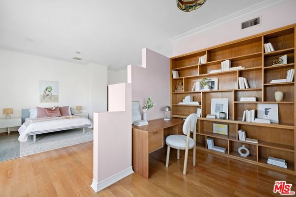 Bedroom, Home Office, Interior, Wood Texture Flooring