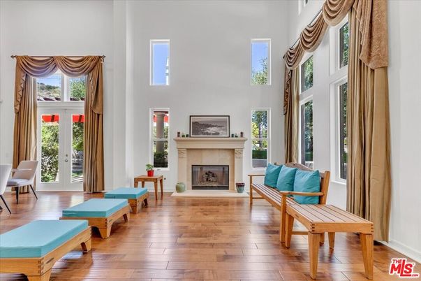 Fireplace, Interior, Wood Texture Flooring