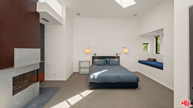 Bedroom, Fireplace, Interior