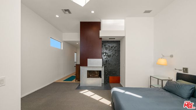 Bedroom, Fireplace, Interior, Recessed Lighting