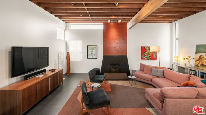 Fireplace, Interior, Living room, Wooden Beams