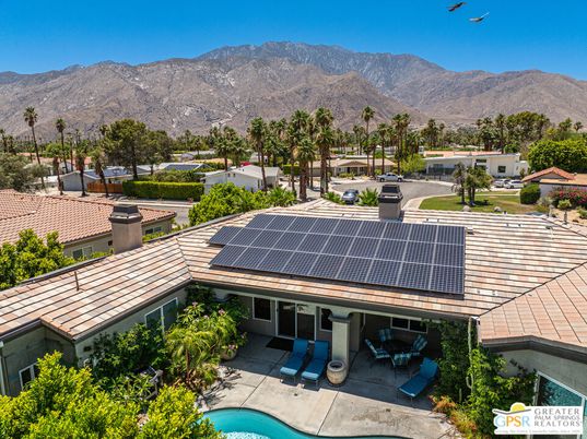 Exterior, Pool, Solar Panels