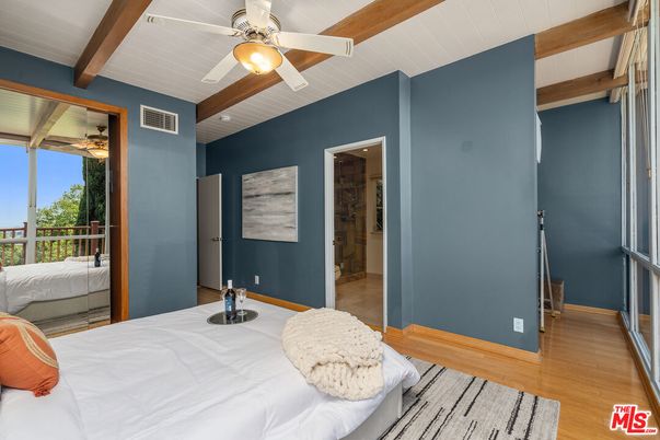 Bedroom, Interior, Wooden Beams, Wood Texture Flooring