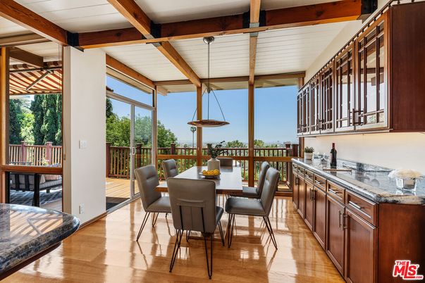 Dining room, Interior, Wooden Beams, Wood Texture Flooring