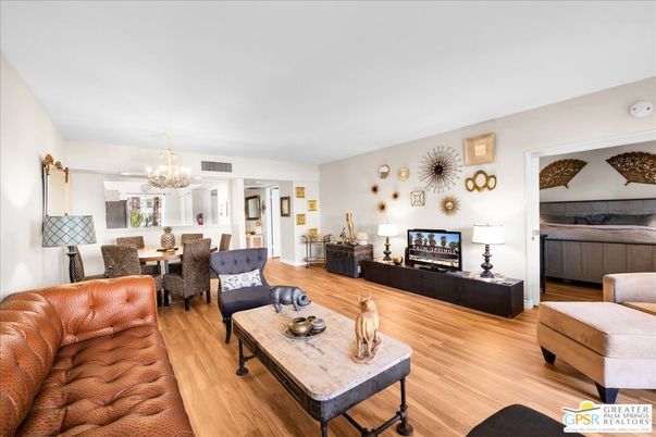 Chandelier, Dining room, Fireplace, Interior, Living room, Wood Texture Flooring