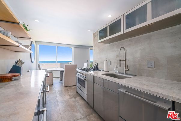 Interior, Kitchen, Recessed Lighting, Stainless Steel Appliances, Water