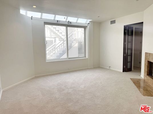 Empty room, Fireplace, Interior, Recessed Lighting