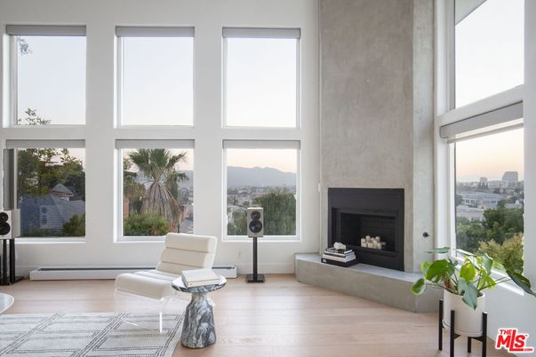 Fireplace, Interior, Wood Texture Flooring