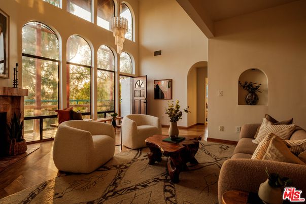 Chandelier, Fireplace, Interior, Living room, Wood Texture Flooring