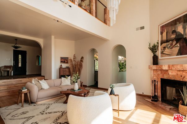 Chandelier, Fireplace, Interior, Living room, Wood Texture Flooring