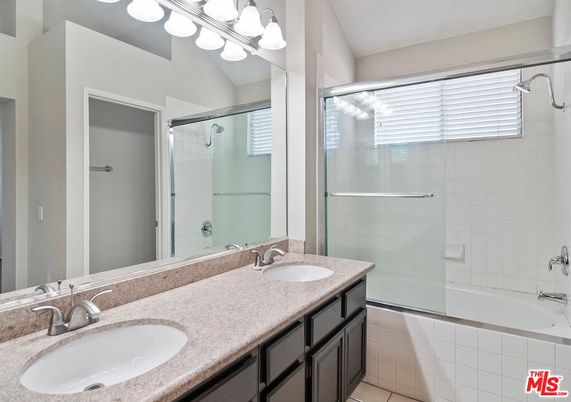 Bathroom, Dual Sink Vanities, Glass Shower, Interior
