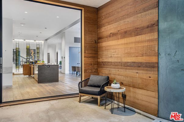 Interior, Recessed Lighting, Wood Texture Flooring, Wooden Walls