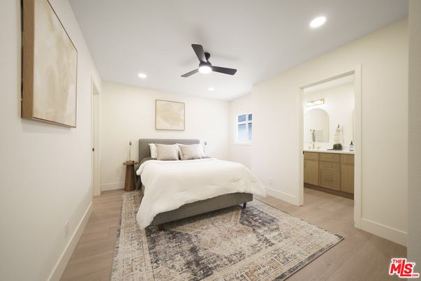 Bathroom, Bedroom, Interior, Recessed Lighting, Wood Texture Flooring