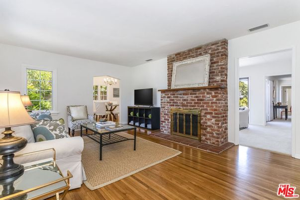 Fireplace, Interior, Living room, Stone Walls, Wood Texture Flooring