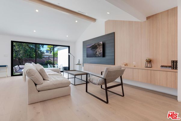 Bedroom, Interior, Recessed Lighting, Wooden Beams, Wood Texture Flooring