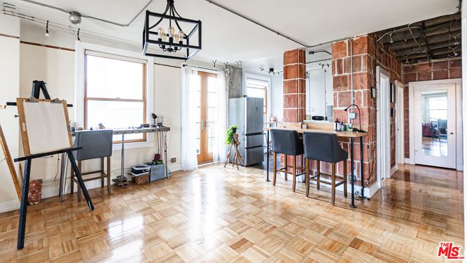 Interior, Kitchen, Wood Texture Flooring