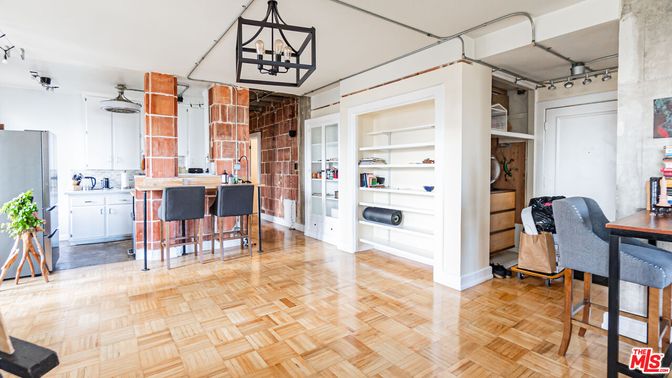 Interior, Kitchen, Wood Texture Flooring
