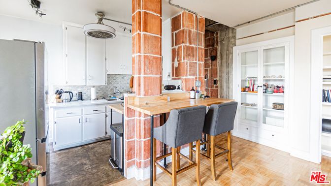 Interior, Kitchen, Wood Texture Flooring