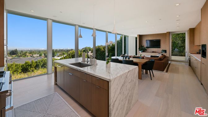 Dining room, Interior, Kitchen, Living room, Pendant Lights, Recessed Lighting, Wood Texture Flooring