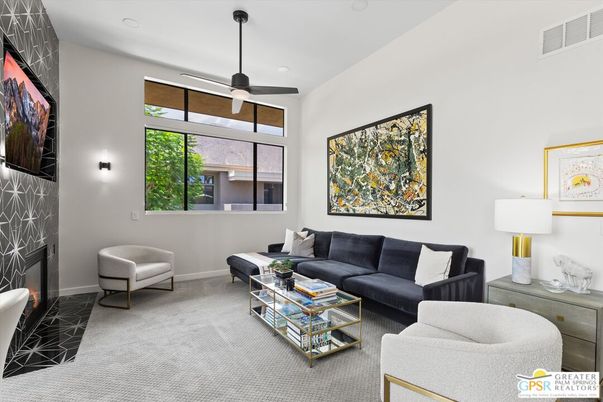 Interior, Living room, Recessed Lighting