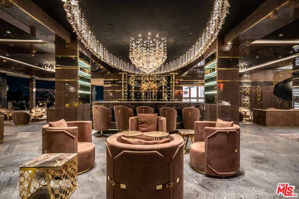 Chandelier, Interior, Recessed Lighting, Theatre Room, Wood Texture Flooring