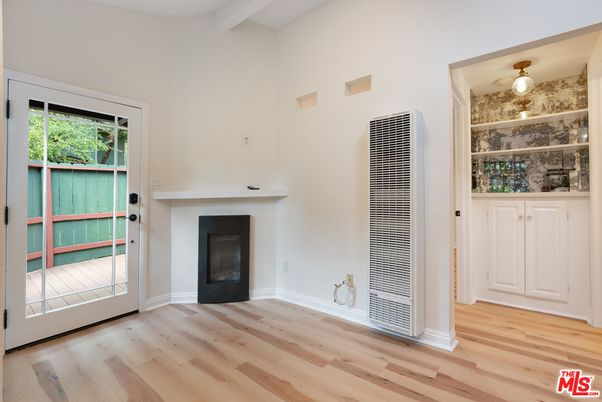 Empty room, Fireplace, Interior, Wood Texture Flooring