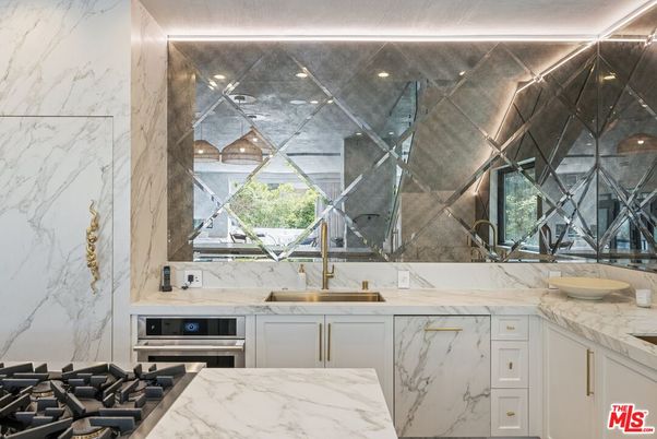 Interior, Kitchen, Marble Walls