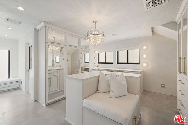 Bathroom, Chandelier, Interior, Recessed Lighting