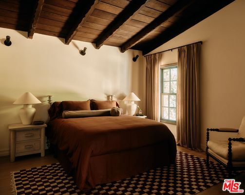 Bedroom, Interior, Wooden Beams, Wooden Ceilings