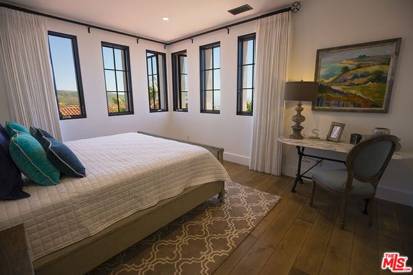 Bedroom, Home Office, Interior, Recessed Lighting, Wood Texture Flooring