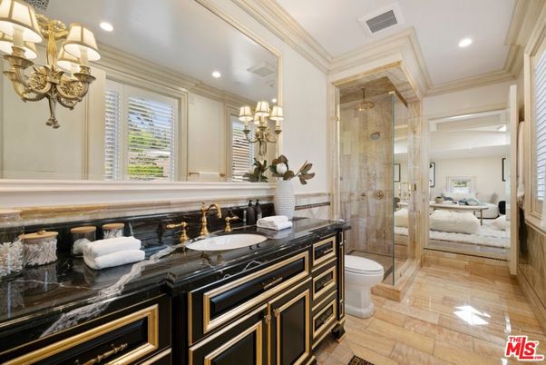 Bathroom, Bedroom, Dual Sink Vanities, Glass Shower, Interior, Recessed Lighting