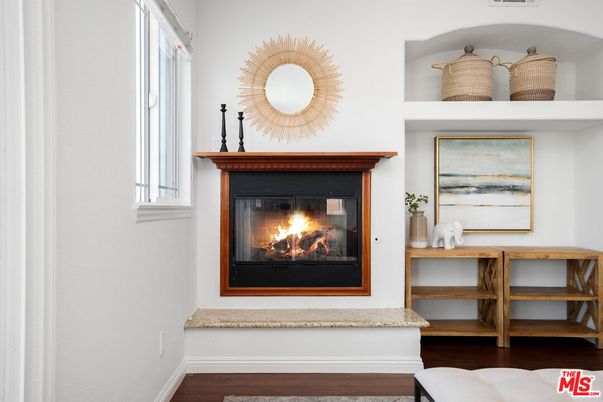 Fireplace, Interior, Wood Texture Flooring