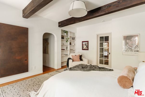 Bedroom, Interior, Wooden Beams, Wood Texture Flooring